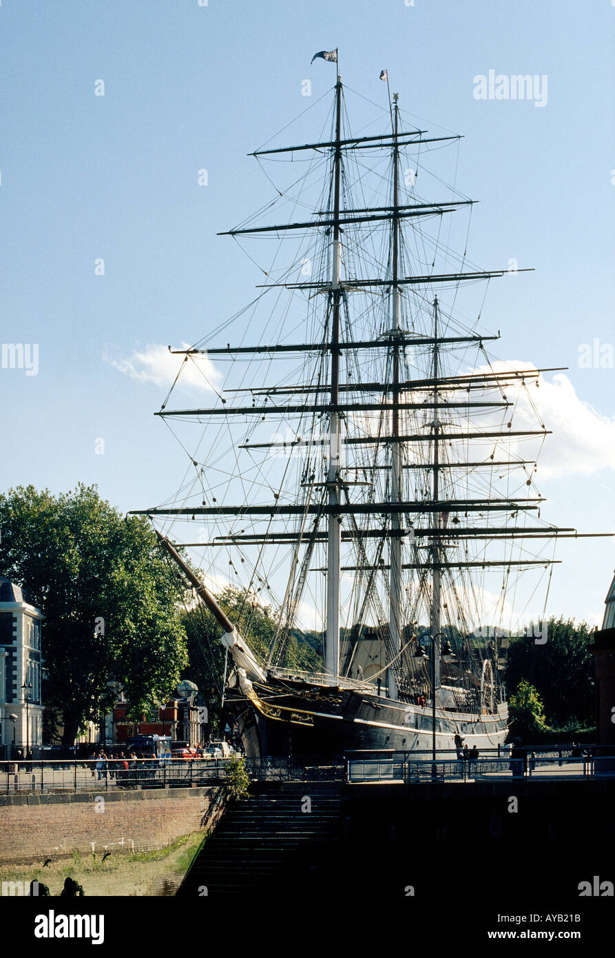 Die Cutty Sark in Greenwich einmal das schnellste Segelboot der Welt Stockfoto