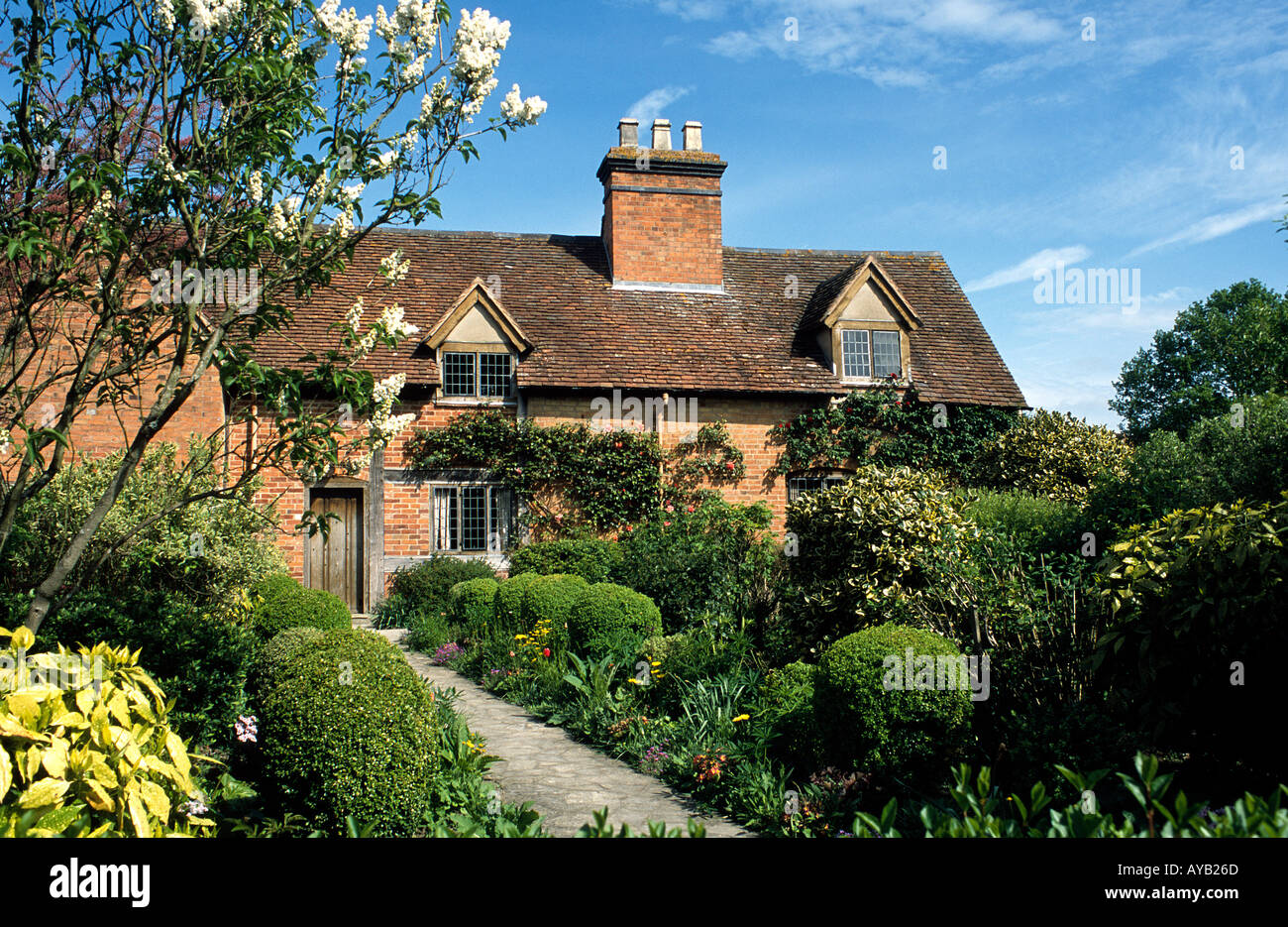 Mary Arden s Cottage in Stratford on Avon England Stockfoto