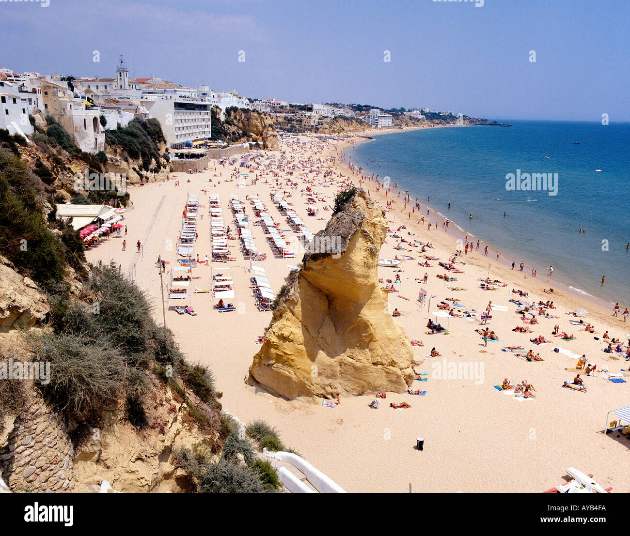 Strand von Albufeira Algarve Portgal Stockfoto