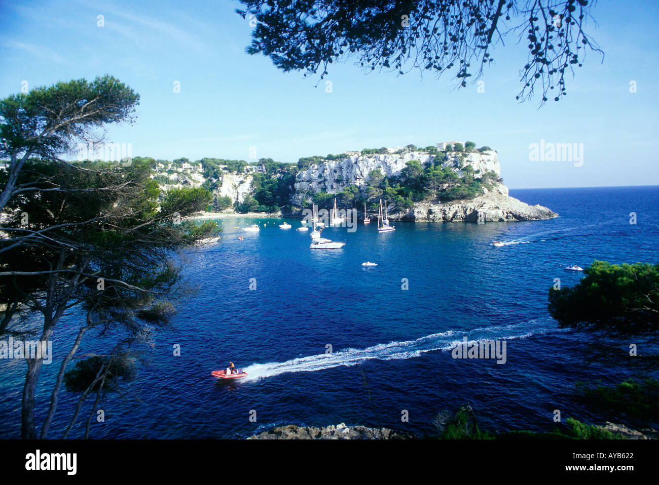 Santa Galdana auf Minorca-Balearen-Spanien Stockfoto