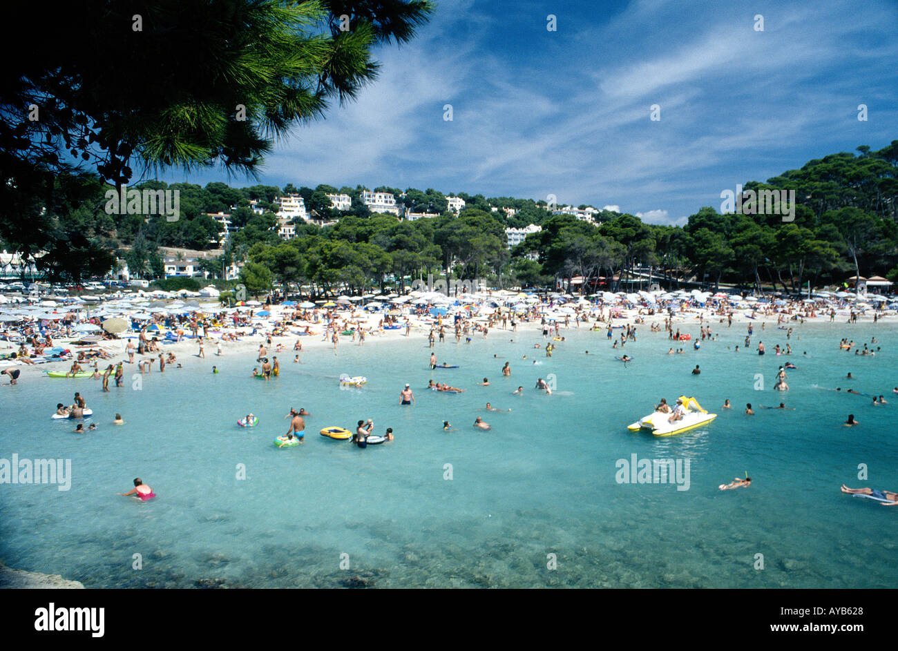 Santa Galdana auf Minorca-Balearen-Spanien Stockfoto