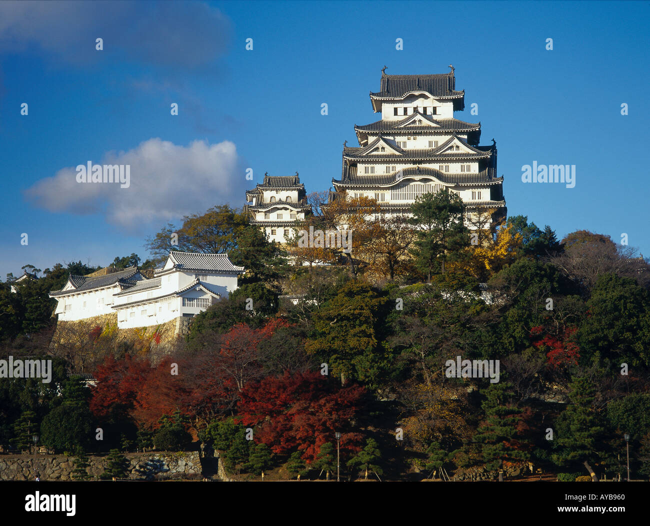 HIMEJI JO Burg HONSHU Insel JAPAN Asien Japan Honshu Insel Kinki Distrikt Kyoto-Nara Osaka etc. Stockfoto