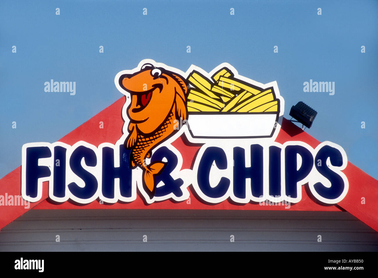 Ein Fisch und Chips stand an der West Bay in der Nähe von Bridport in Dorset England UK Stockfoto