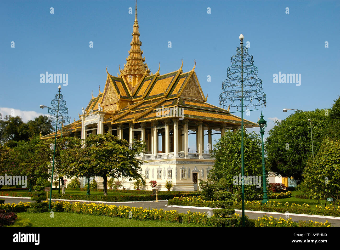 Mondschein Pavillon, Königspalast, Phnom Phen, Kambodscha Stockfoto
