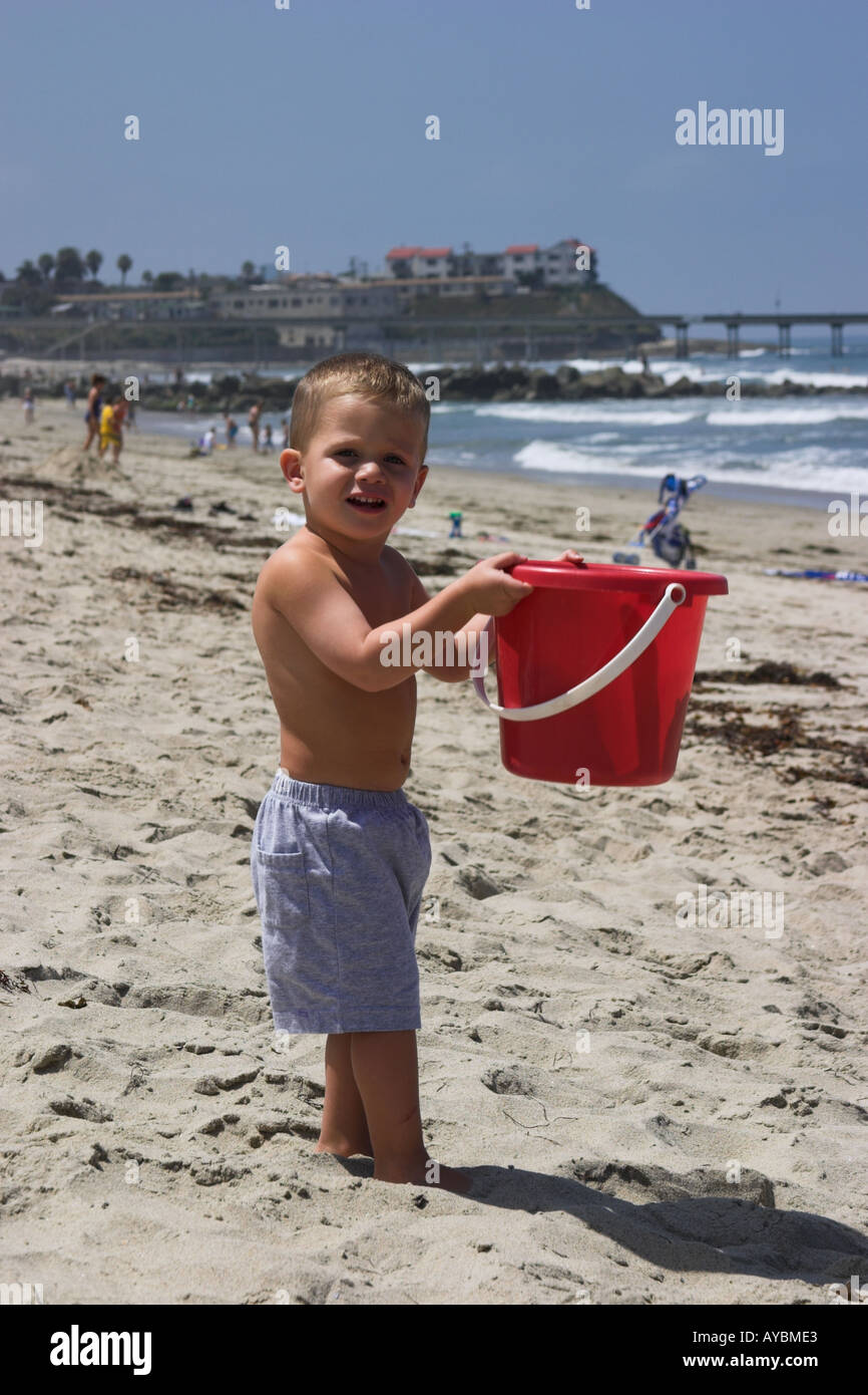 Baby am Strand 7 Stockfoto