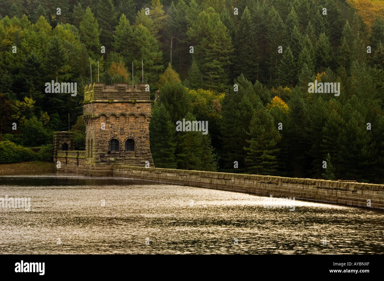 Derwent Damm und Derwent Reservoir, Peak District National Park, Derbyshire, England, Vereinigtes Königreich Stockfoto