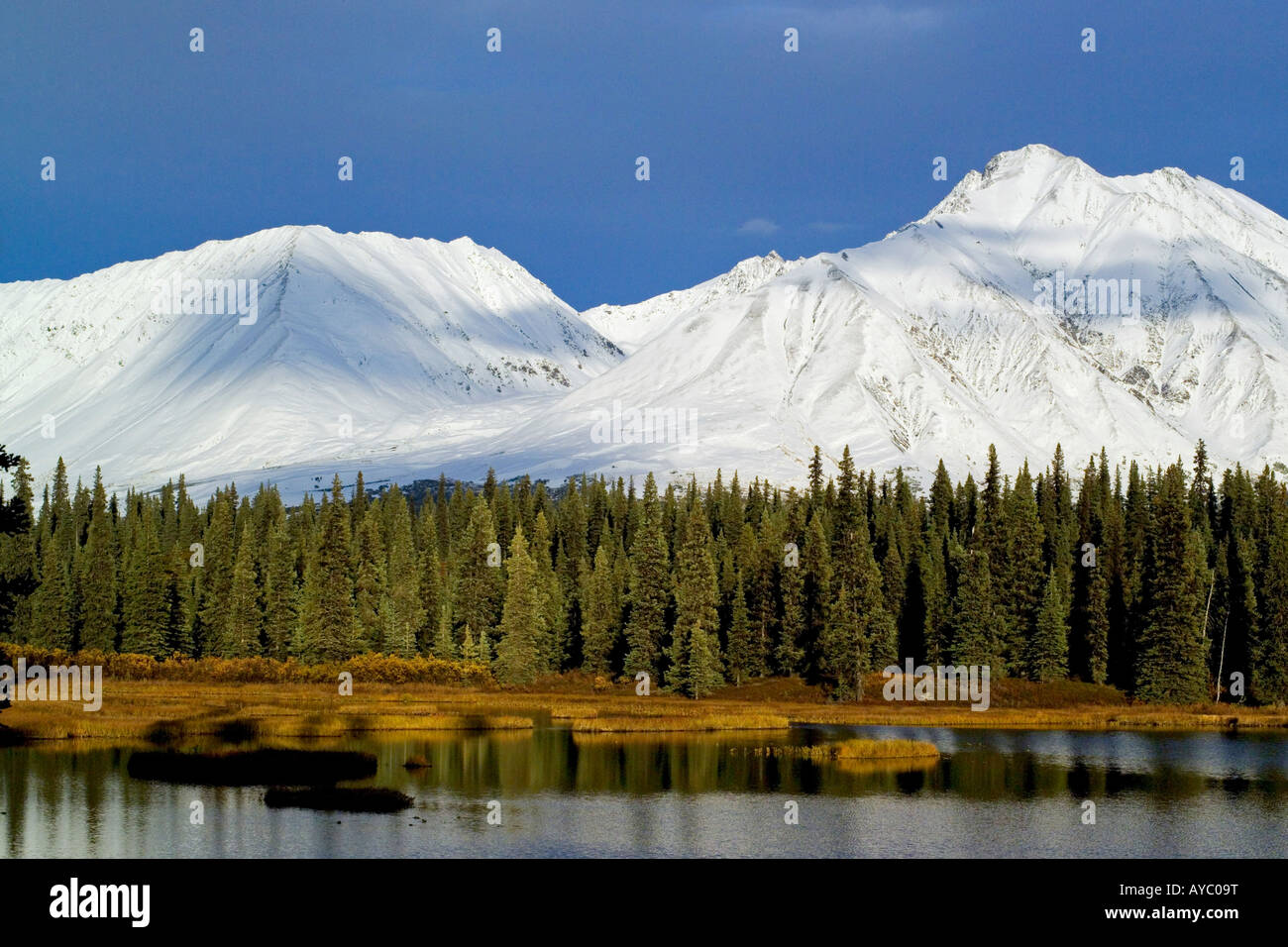 USA, Alaska. Namenlose Berge in die Alaska Range. Teil der Talkeetna Berge sie lokal sind genannt "Craggies". Stockfoto