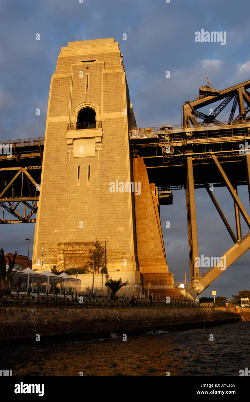 Stützpfeiler für die Sydney Harbour Bridge Sydney New South Wales Australien Stockfoto