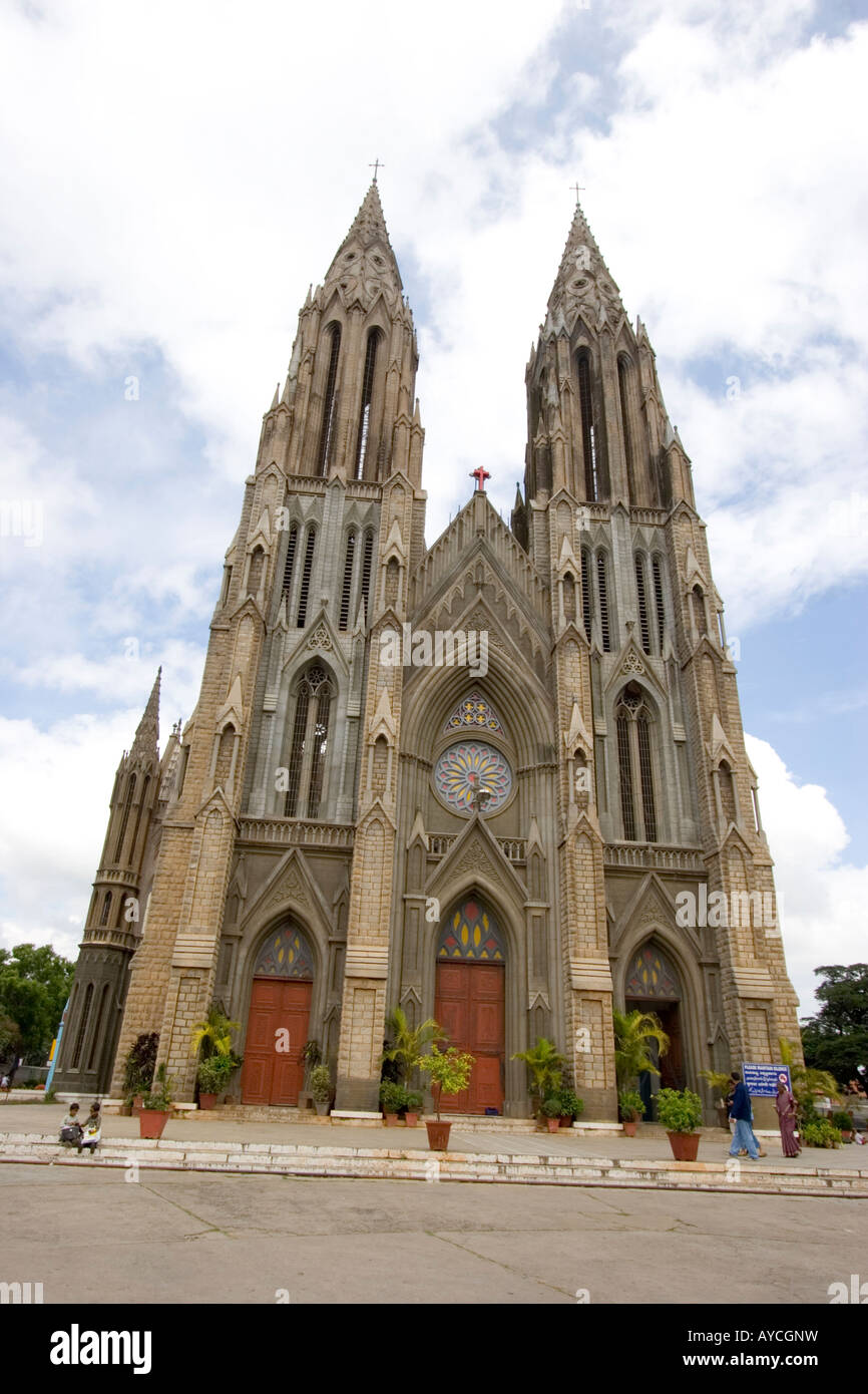 Kirche St. Philomenas in Mysore, Indien Stockfoto