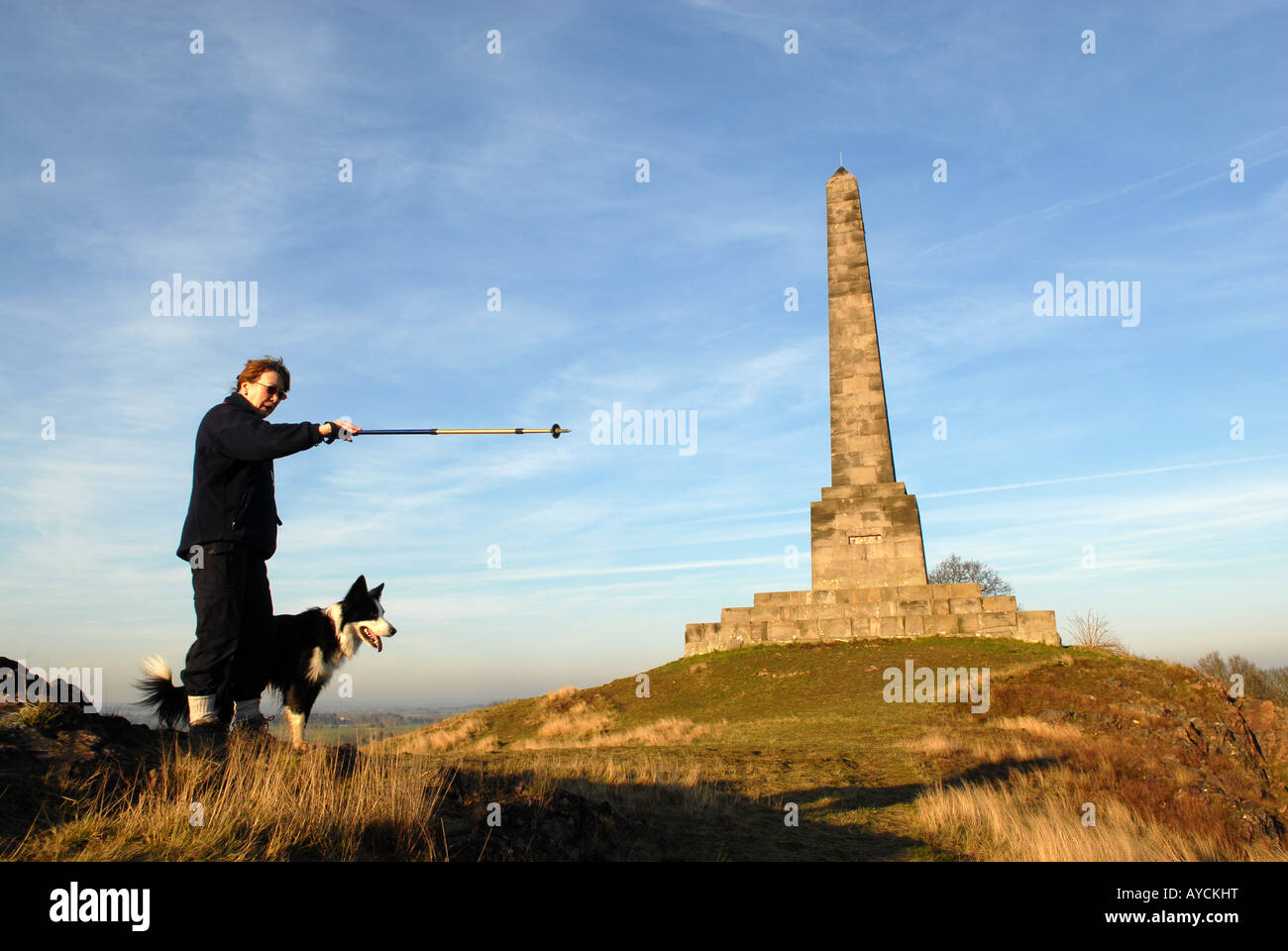 Lilleshall Hill Monument in der Nähe von Newport in Shropshire, England. Stockfoto