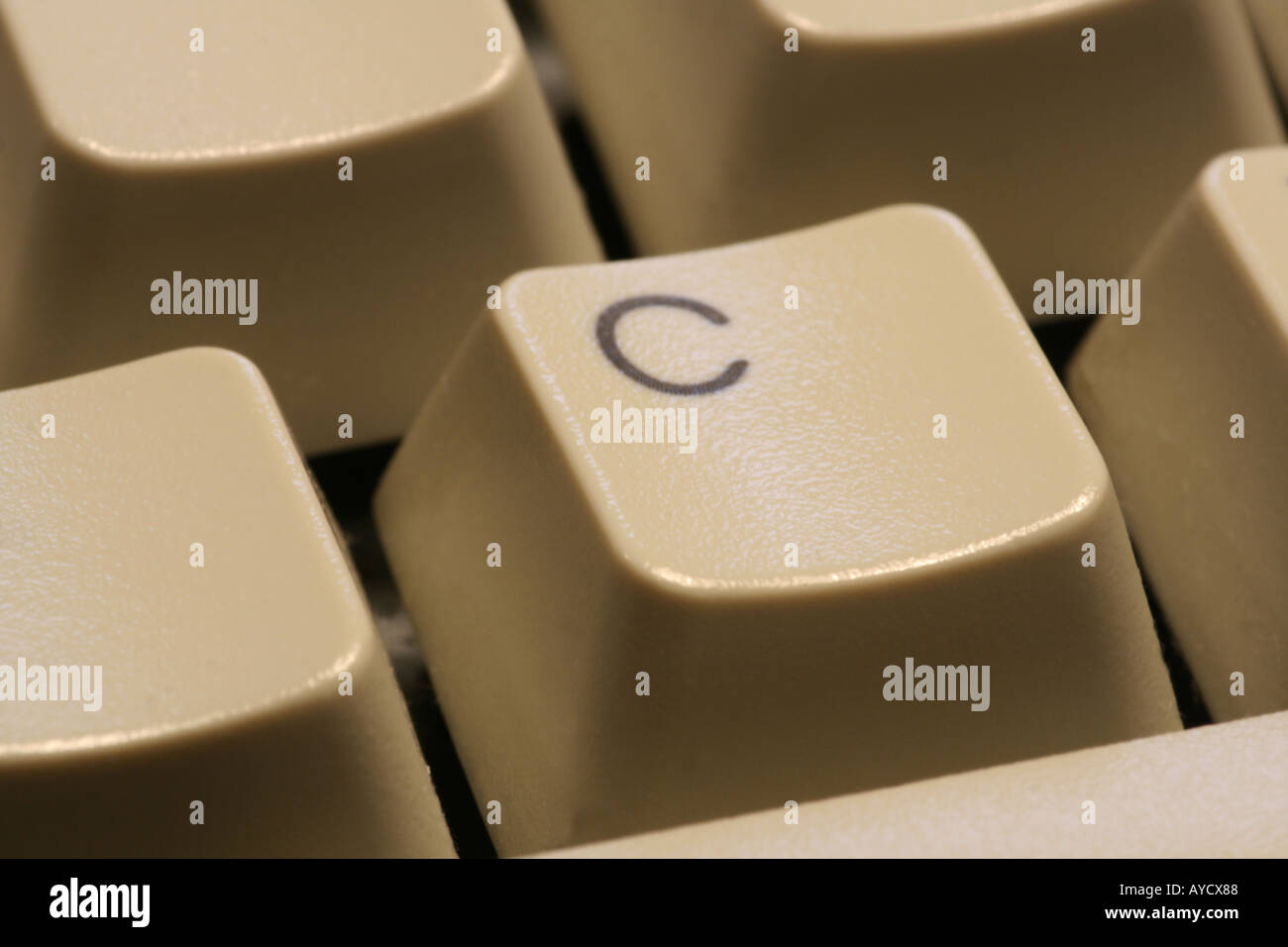 Tastatur Buchstaben C Stockfoto