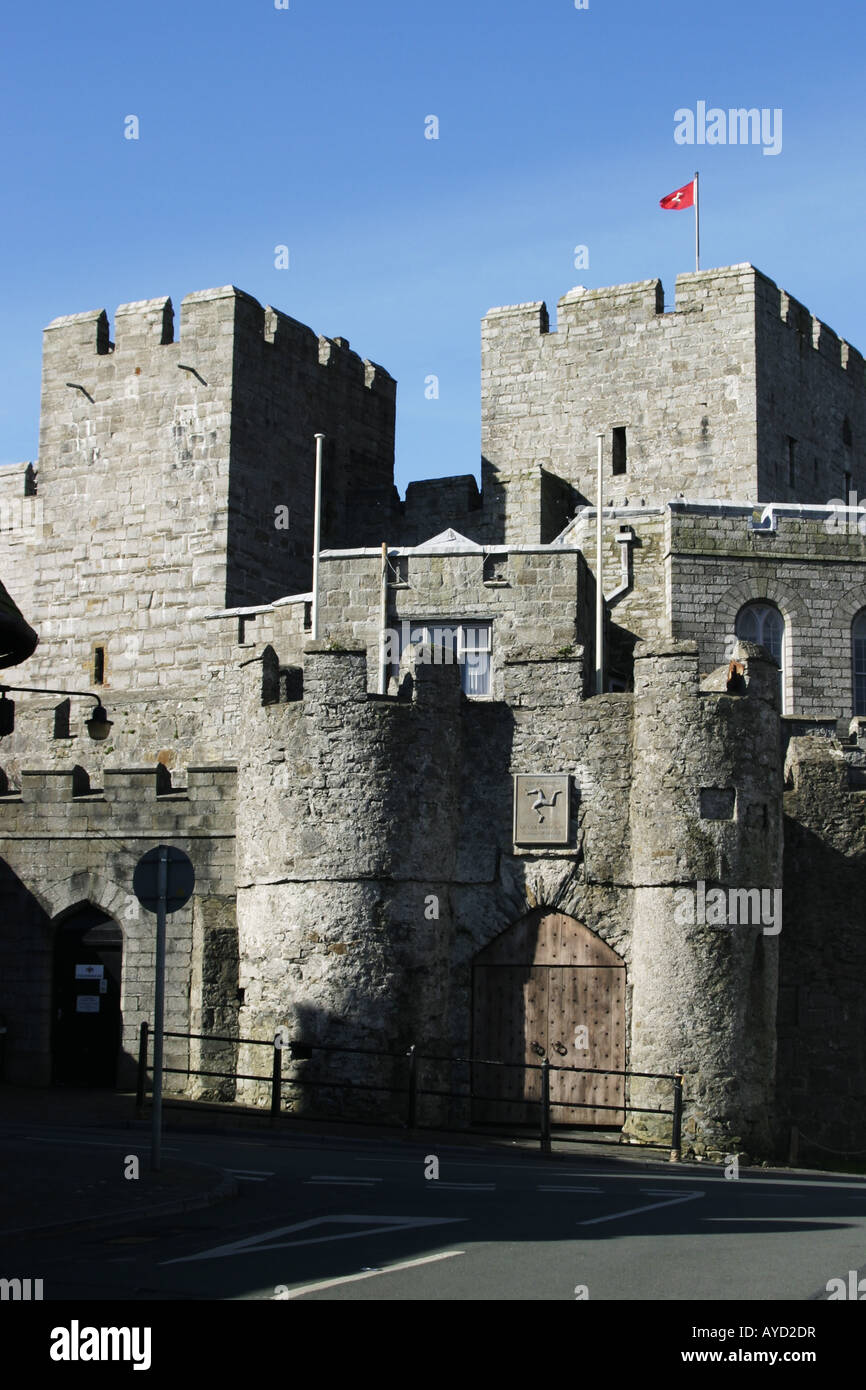 Castle Rushen Castletown Isle Of Man Manx Stockfoto