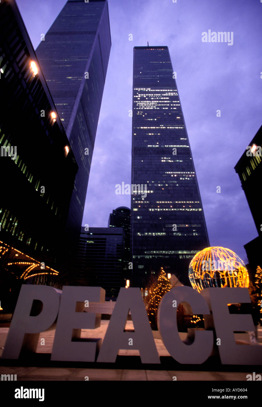 World Trade Center in Urlaubszeit Stockfoto