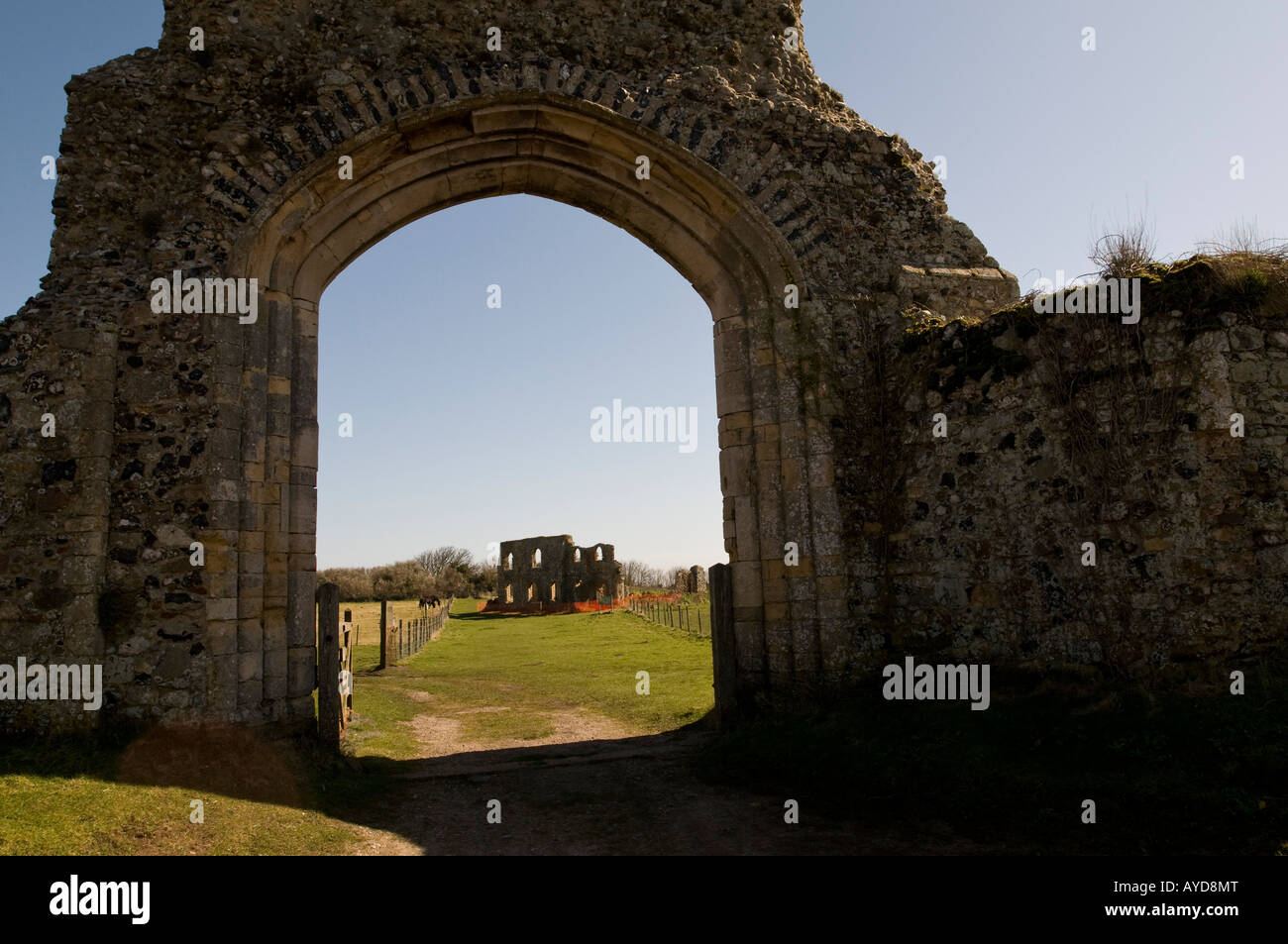 Greyfriars Abbey, ein 13. Jahrhundert Ruine Dunwich, Suffolk Stockfoto
