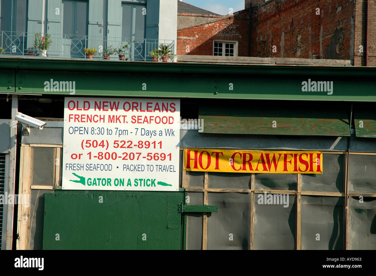 New Orleans LA Louisiana French Market Stockfoto