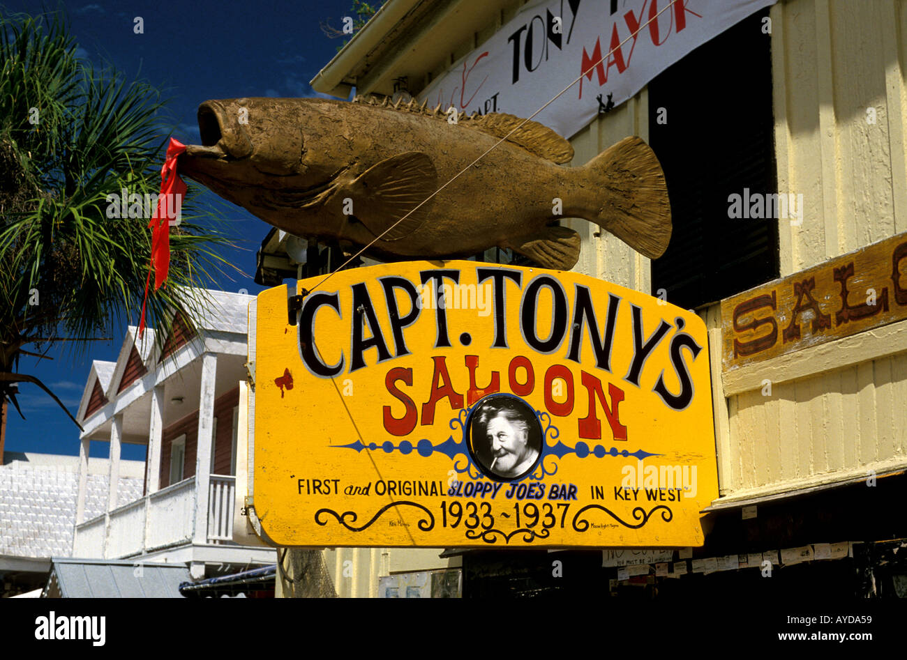 Key West Florida Florida Capt Tonys Saloon Stockfoto