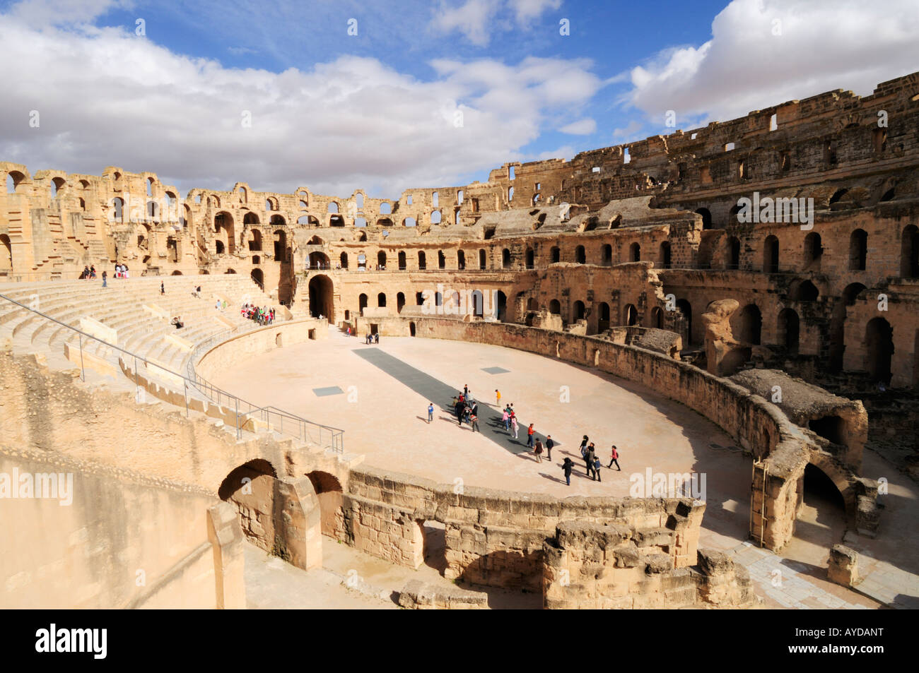 Römische Amphitheater El Jem Tunesien Stockfoto