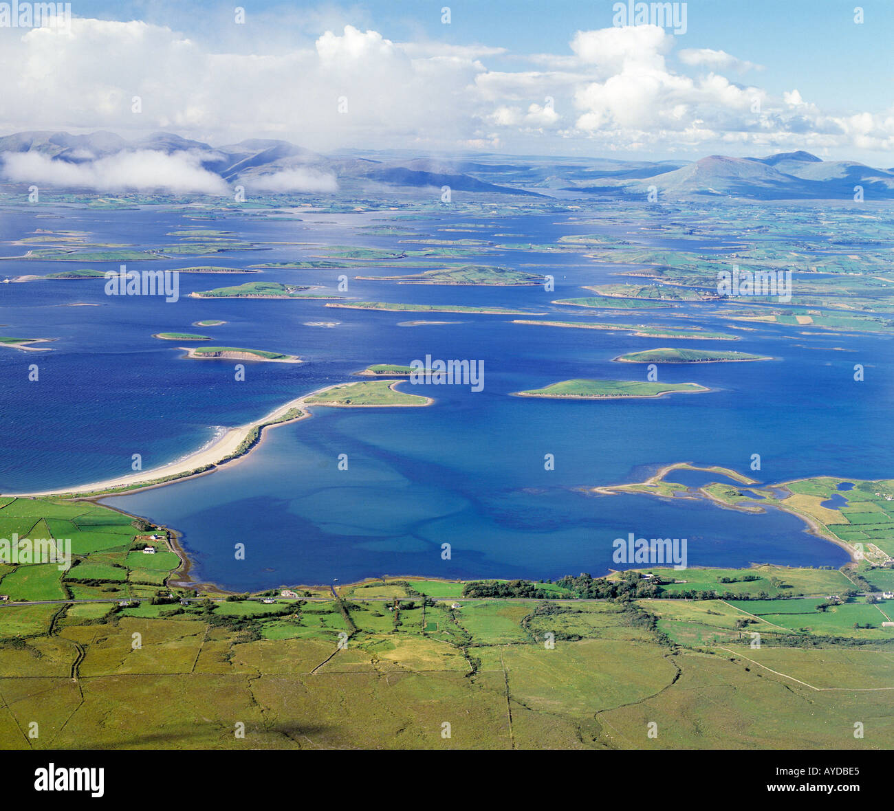 County Mayo Clew Bay 365 Inseln von Croagh Patrick Stockfoto