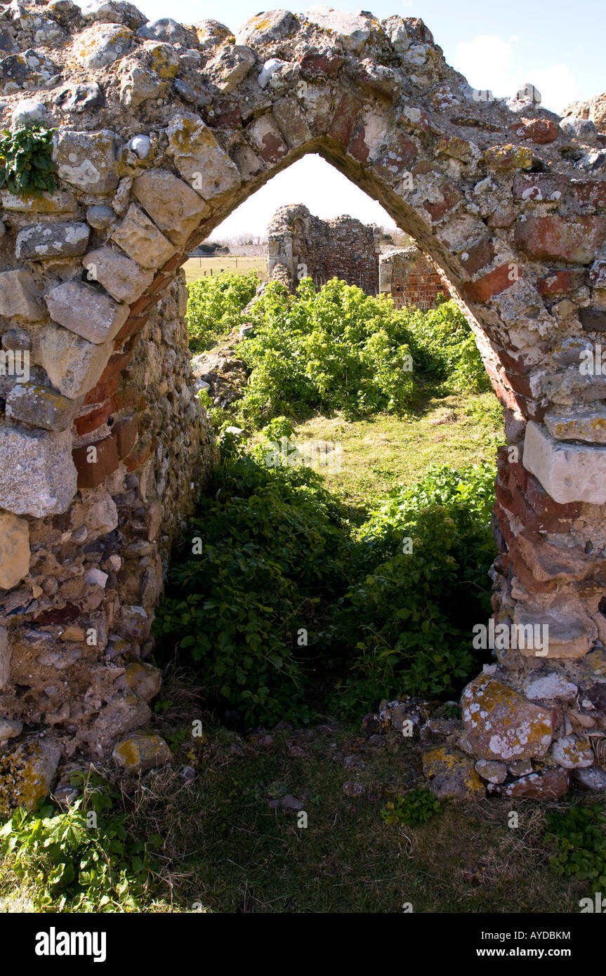 Greyfriars Abbey, ein 13. Jahrhundert Ruine Dunwich, Suffolk Stockfoto