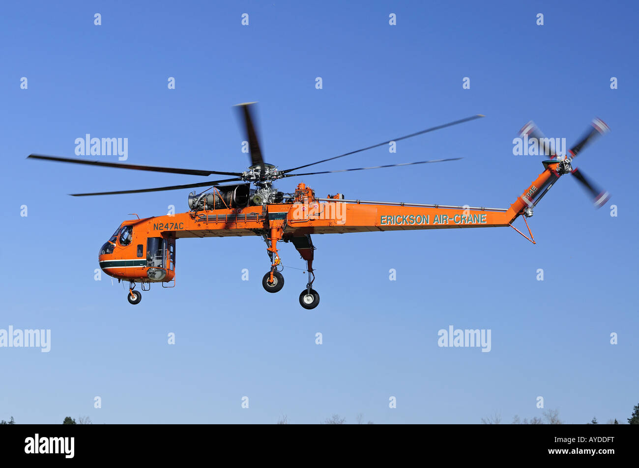 Sikorsky S-64E Skycrane den Spitznamen "Jerry" Stockfoto