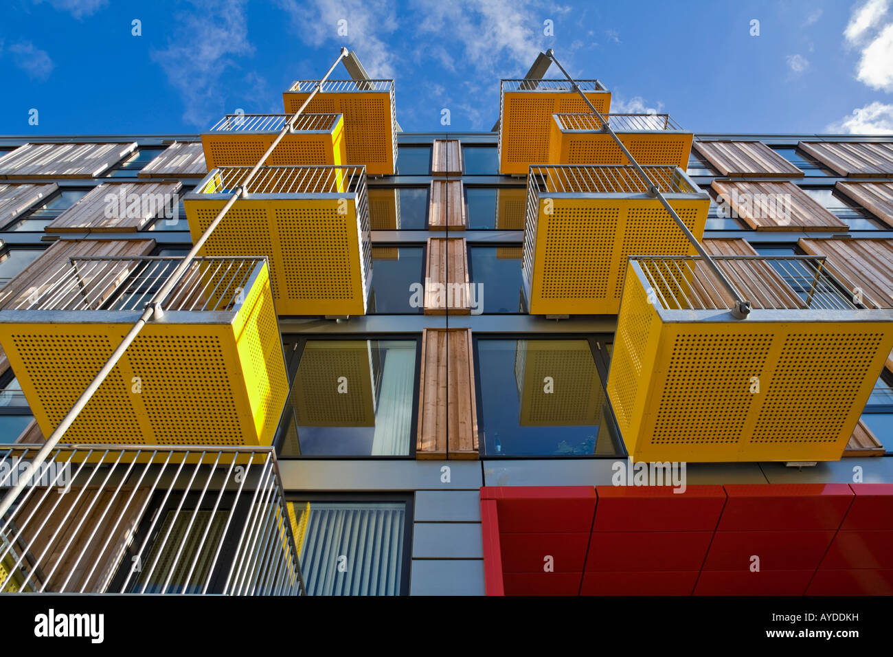 Adelaide Wharf Schlüssel Arbeiter Apartments, Shoreditch, London, außen Stockfoto