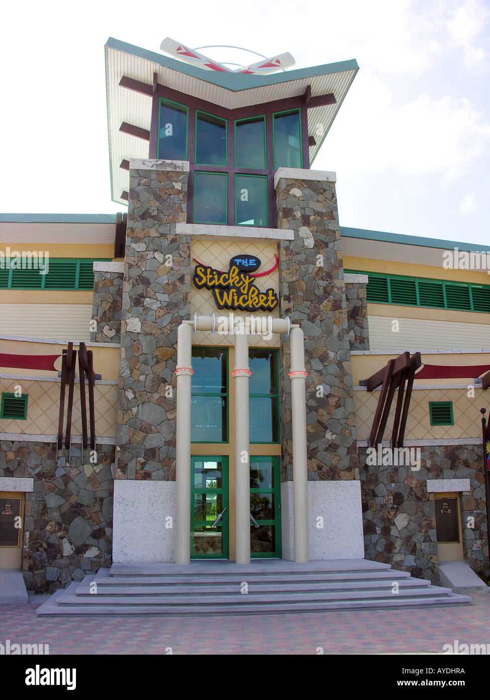 Sticky Wicket Cricket Club Antigua Stockfoto