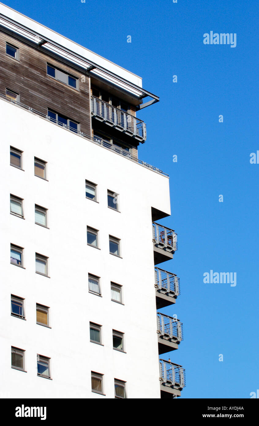 Die Aspekt-Apartments in Cardiff City centre South Wales UK Stockfoto