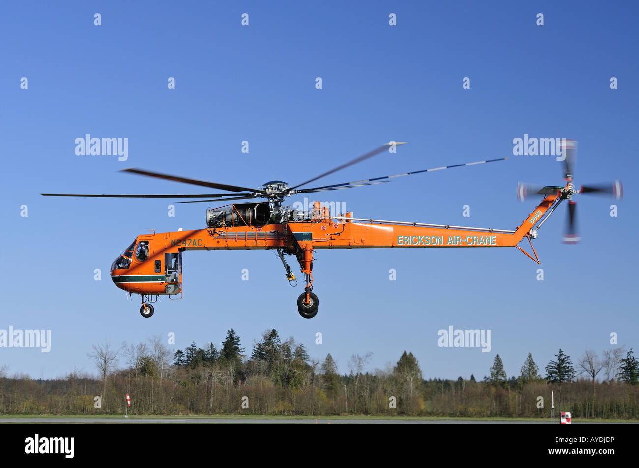 Sikorsky S-64E Skycrane den Spitznamen "Jerry" Stockfoto