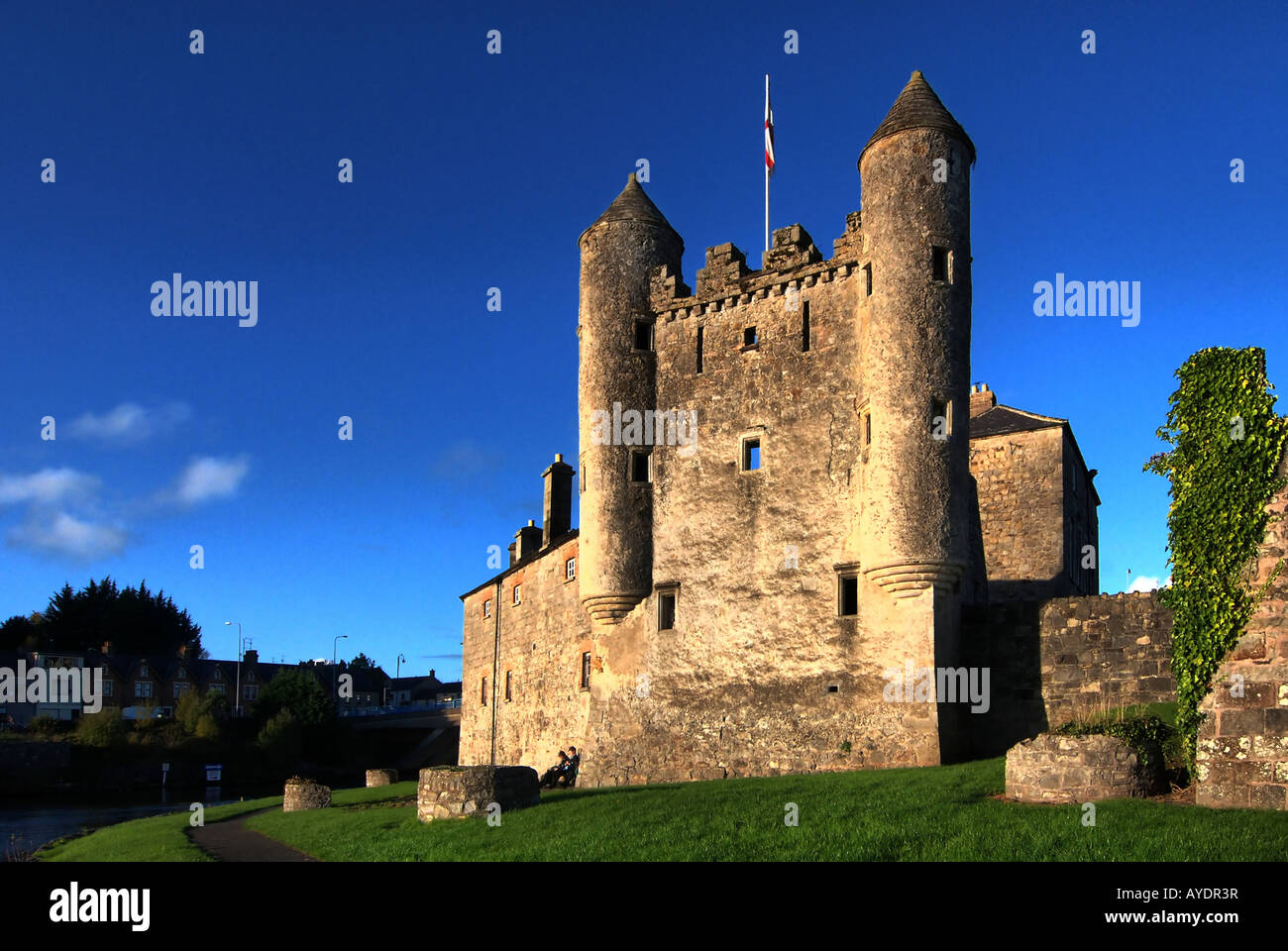Enniskillen Castle auf dem River Erne Stockfoto