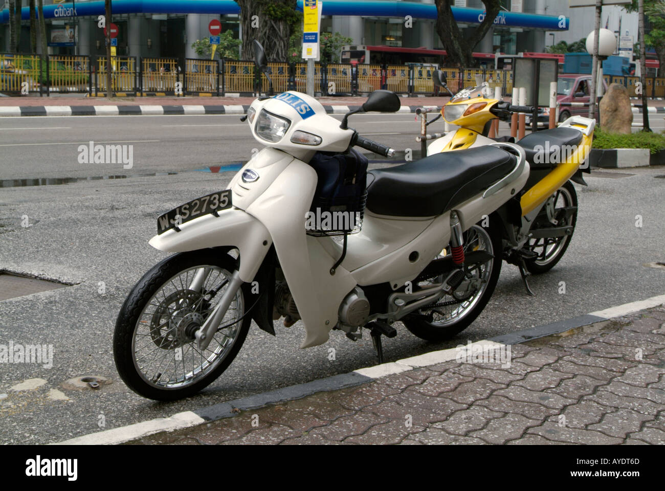 Polizei, Roller, Fahrrad, Motorrad, Zyklus, Motor, Motorrad, Stockfoto