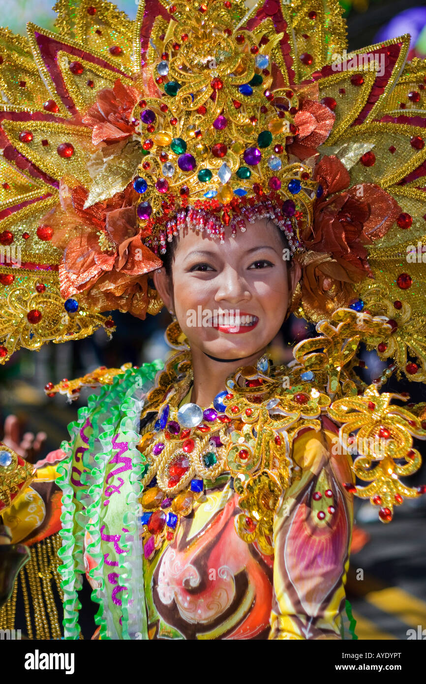 Das Sinulog Festival Queen Stockfoto