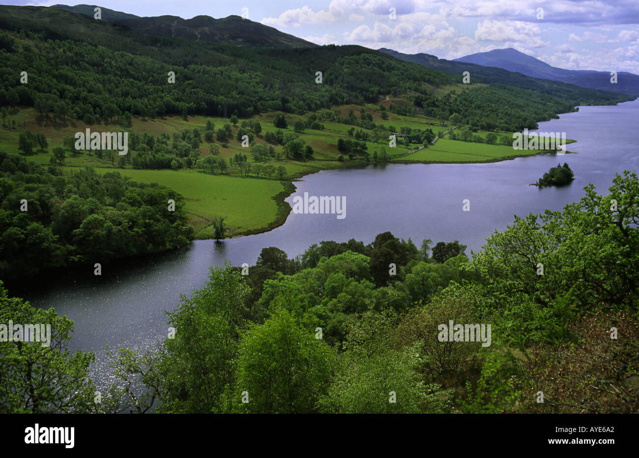 Queens Blick auf Loch Tummel Perth and Kinross Schottland UK Stockfoto