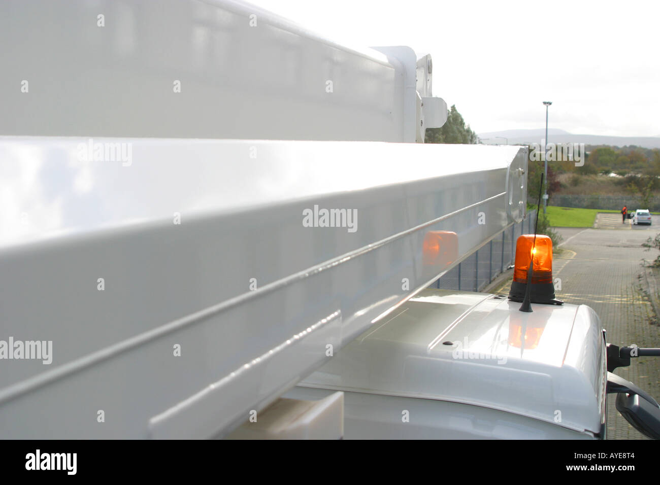 Hubarbeitsbühne Zugang-Aufzug-detail Stockfoto