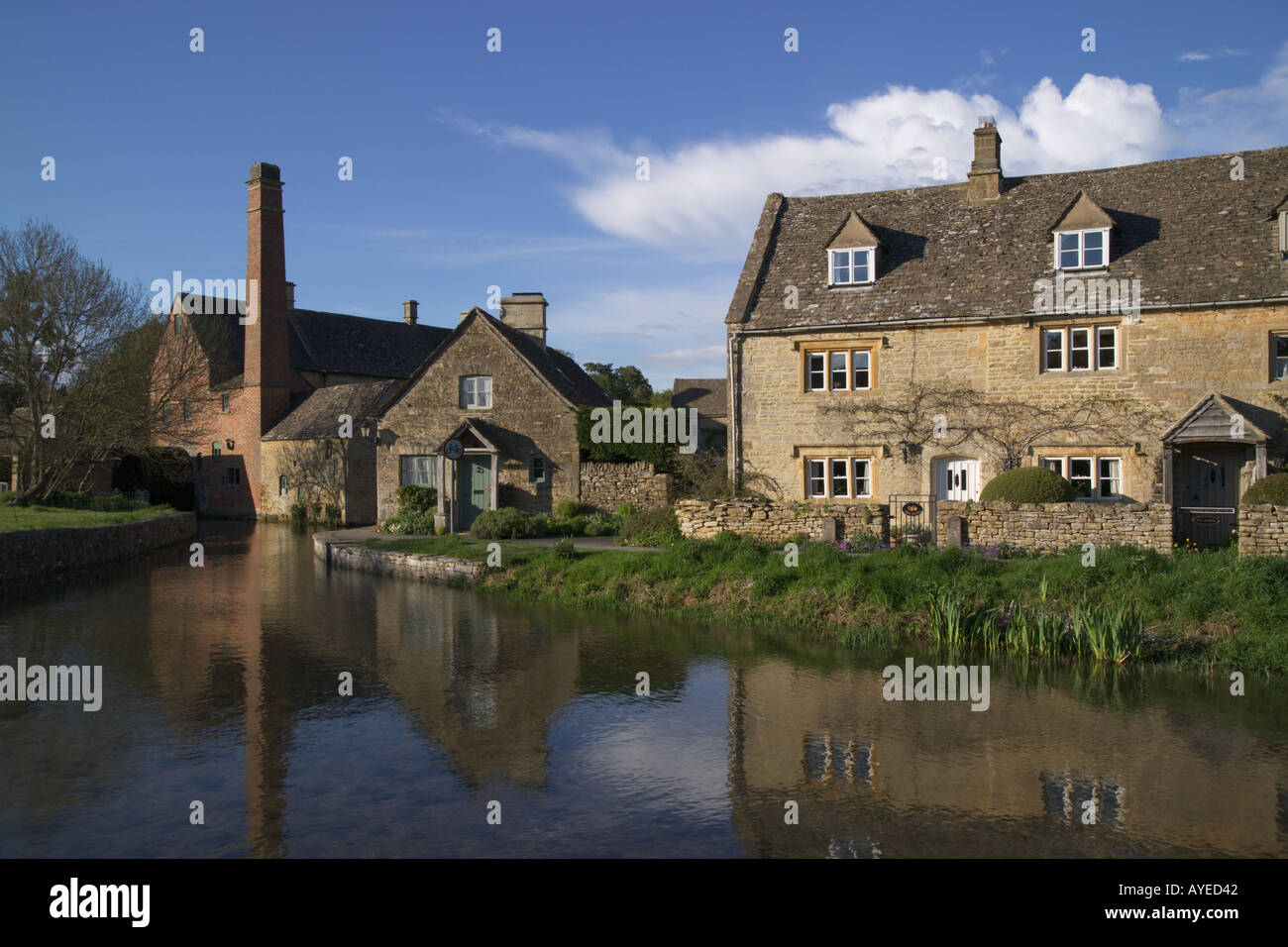 'Senken Sie Schlachten' Cotswolds Gloucestershire England Stockfoto