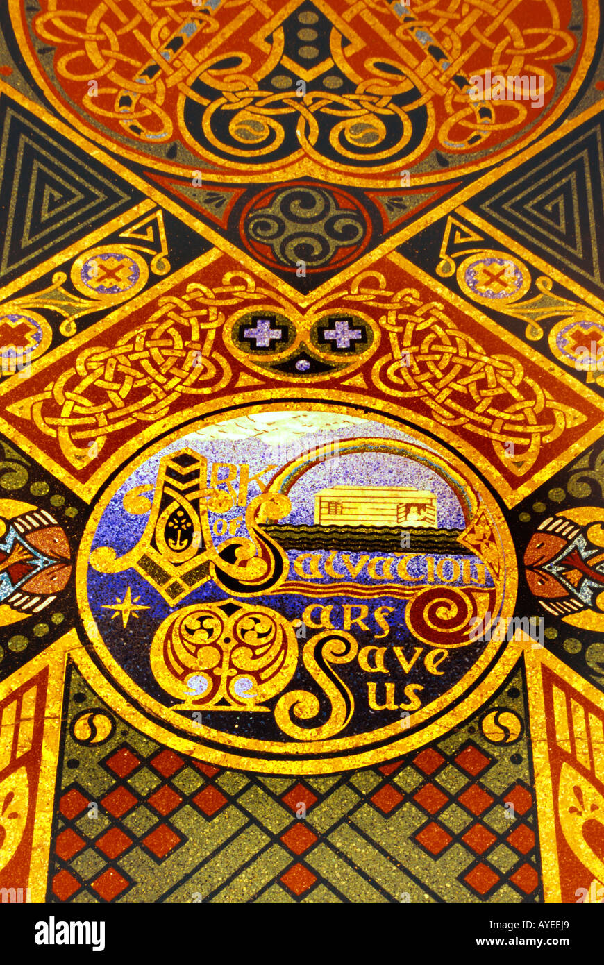 Sydney New South Wales Australien St. Marys Cathedral Book of Kells in der Krypta Stockfoto