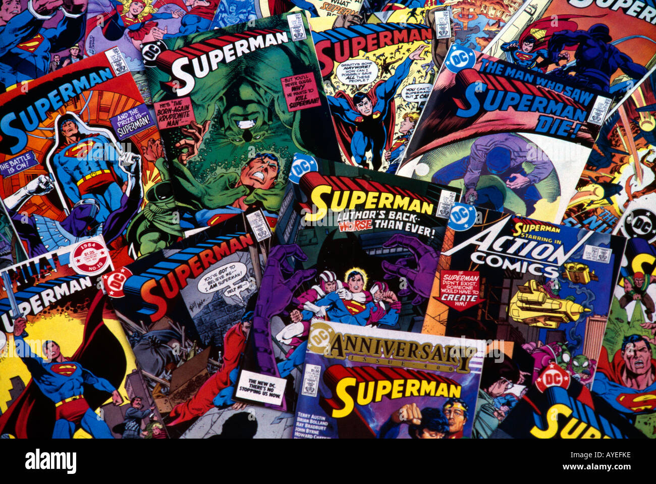 Superman-Comics Stockfoto