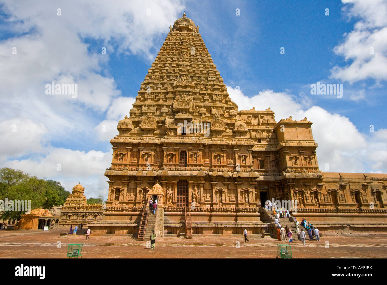 Brihadishwara-Hindu-Tempel in Thanjavur Südindien Stockfoto