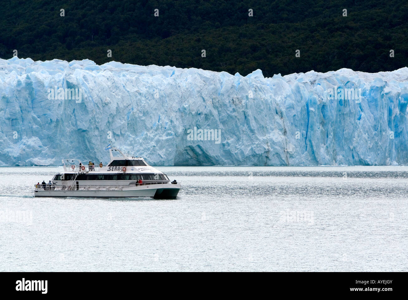 Perito Moreno Gletscher befindet sich im Nationalpark Los Glaciares im Südwesten der Provinz Santa Cruz Patagonien Argentinien Stockfoto