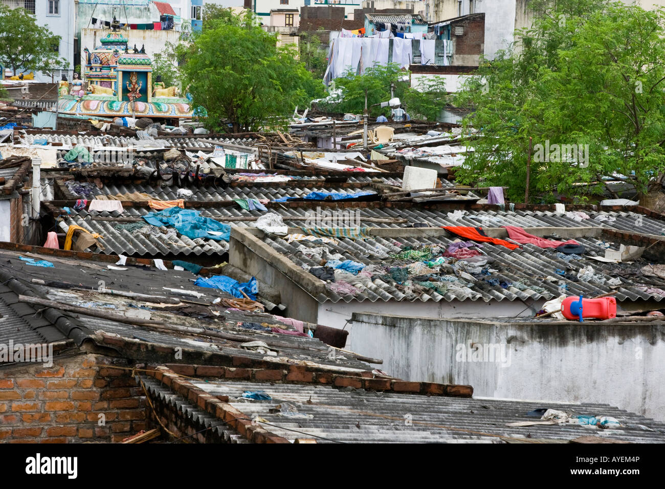 Dhobi Ghat Armut in Chennai in Südindien Stockfoto