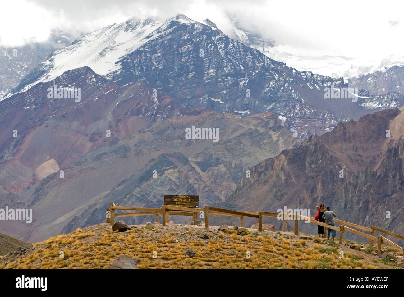 Mount Aconcagua in den Anden Bereich Argentinien Stockfoto