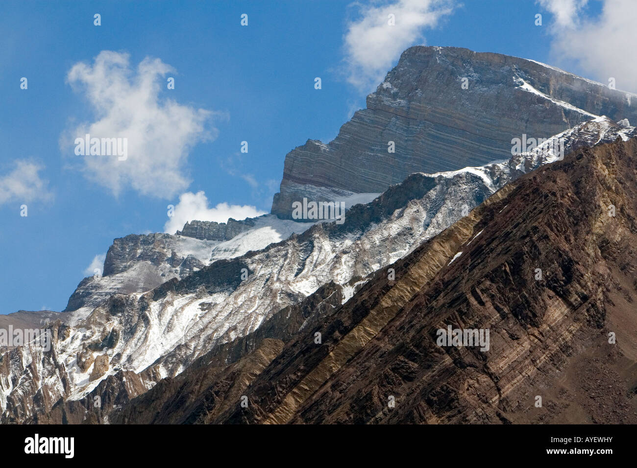 Mount Aconcagua in den Anden Bereich Argentinien Stockfoto