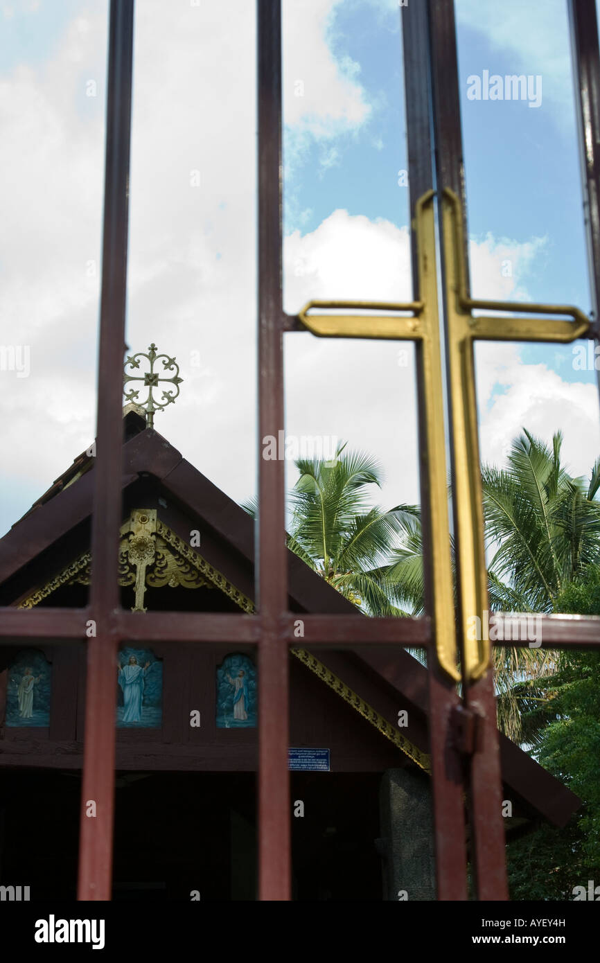 St. Mary Church in Tamil Nadu Indien von einigen geglaubt eines der Kirchen gegründet von Saint Thomas Stockfoto