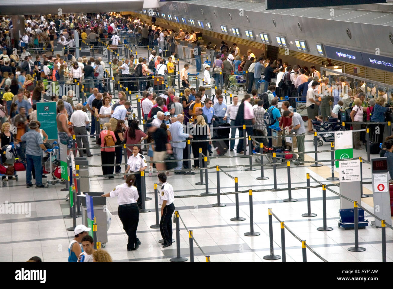 Innenraum des Ezeiza International Airport in Buenos Aires Argentinien Stockfoto