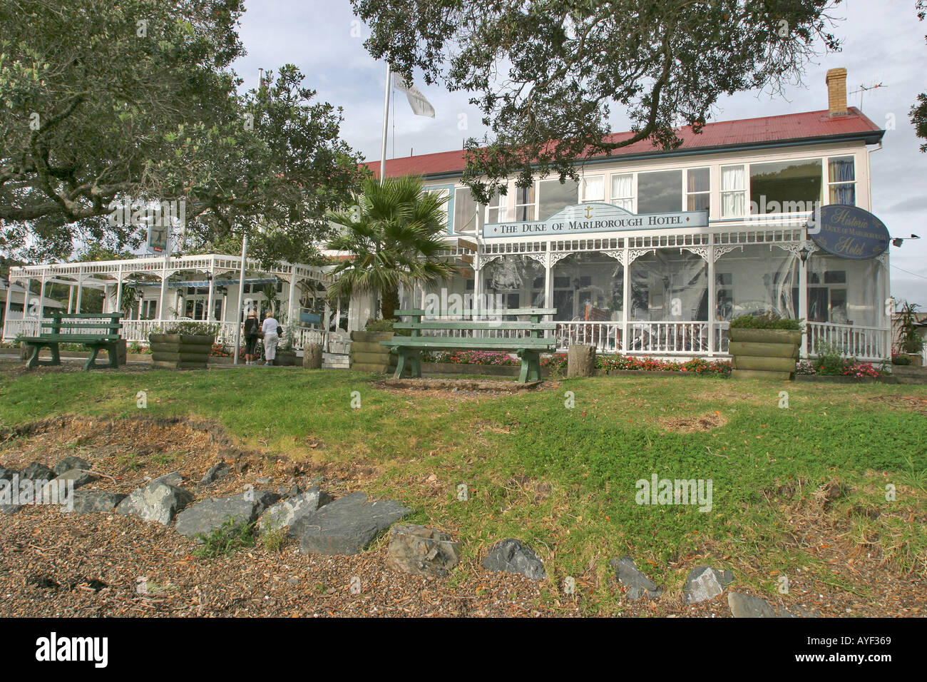 Herzog von Marlborough Russell Hotel Neuseeland Stockfoto