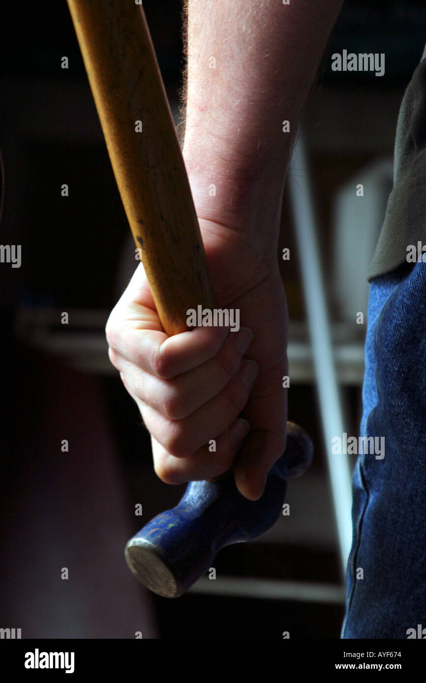 Mord im Geist Hammer Konzept Stockfoto