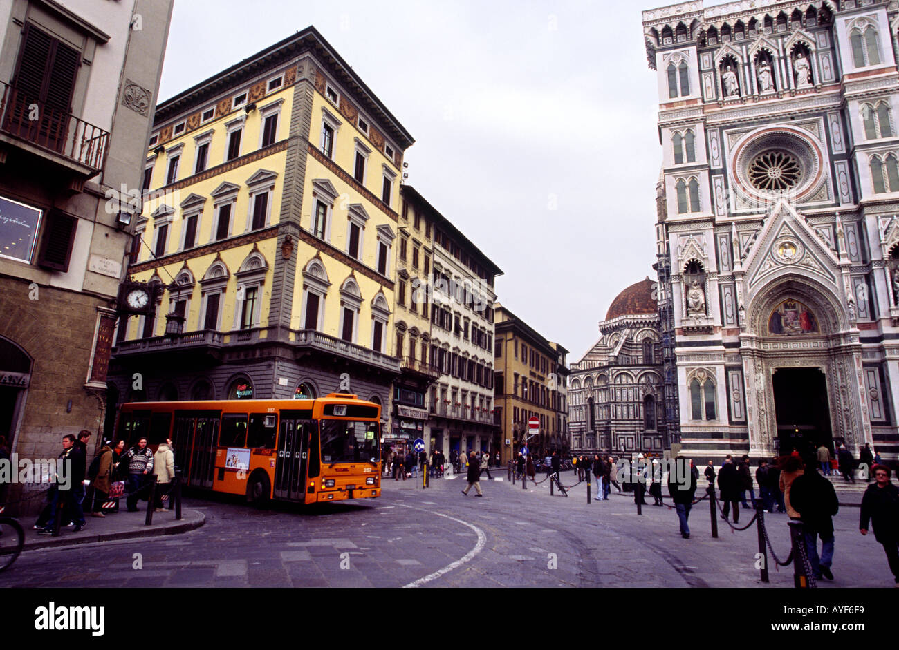 Dom Piazza del Duomo Florenz Toskana Italien Stockfoto