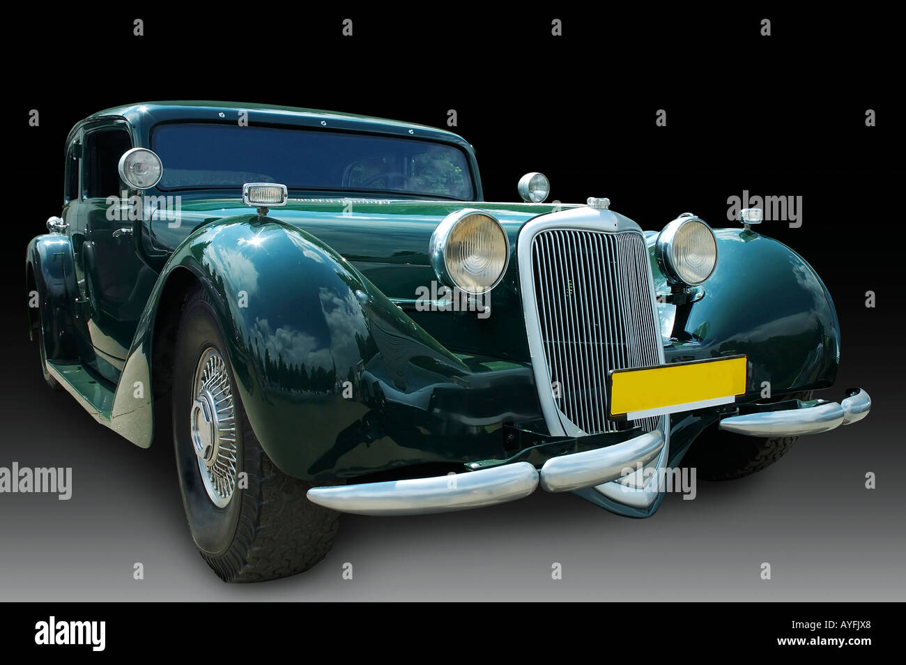 Grüne DKW Oldtimer Stockfoto