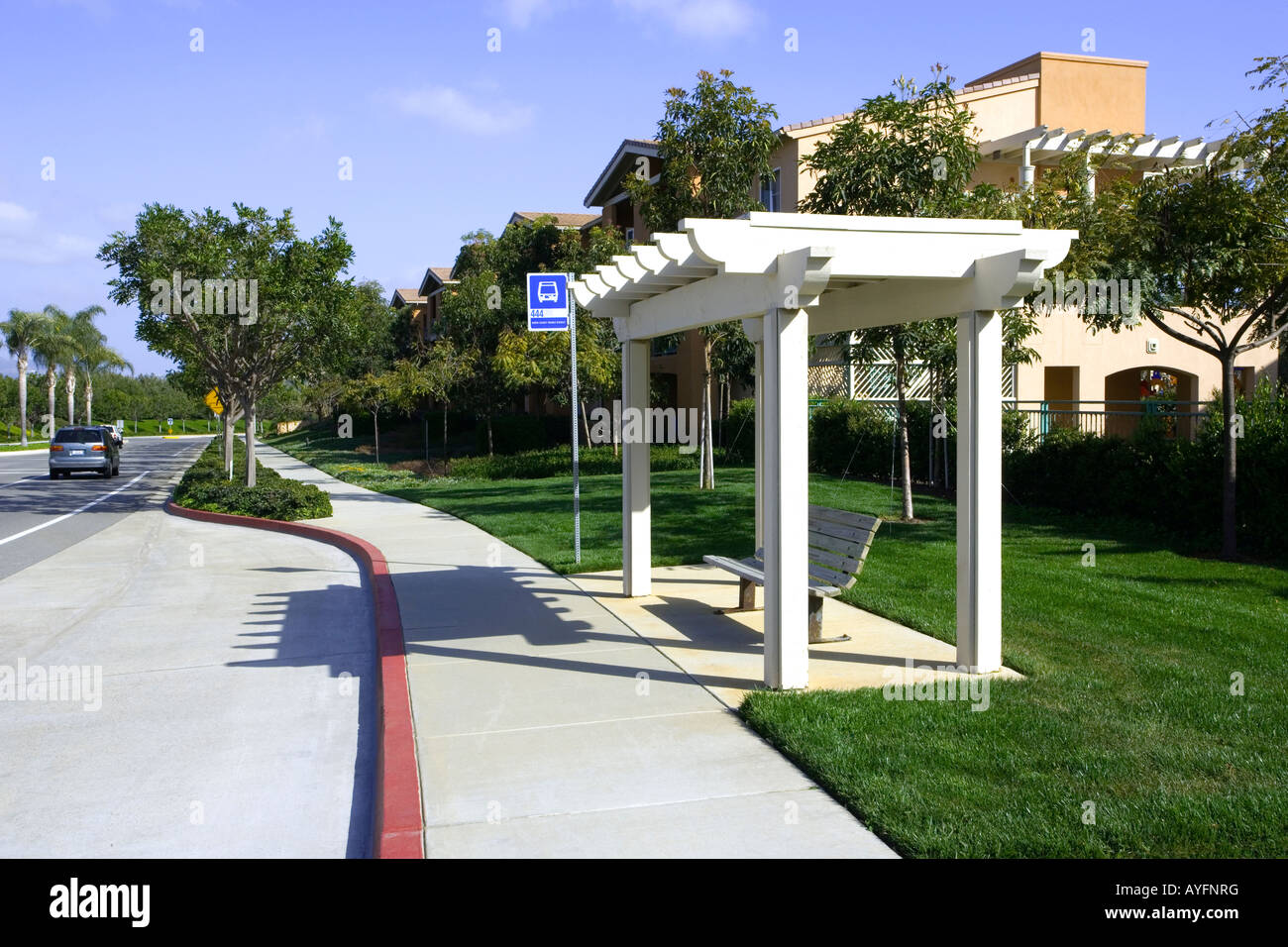Bushaltestelle, Carlsbad, San Diego, Kalifornien, USA, Amerika, Westküste Stockfoto
