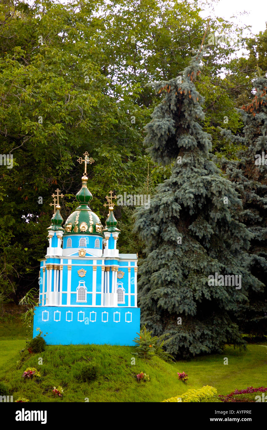 Ukrainische christliche Kirche Modell Stockfoto