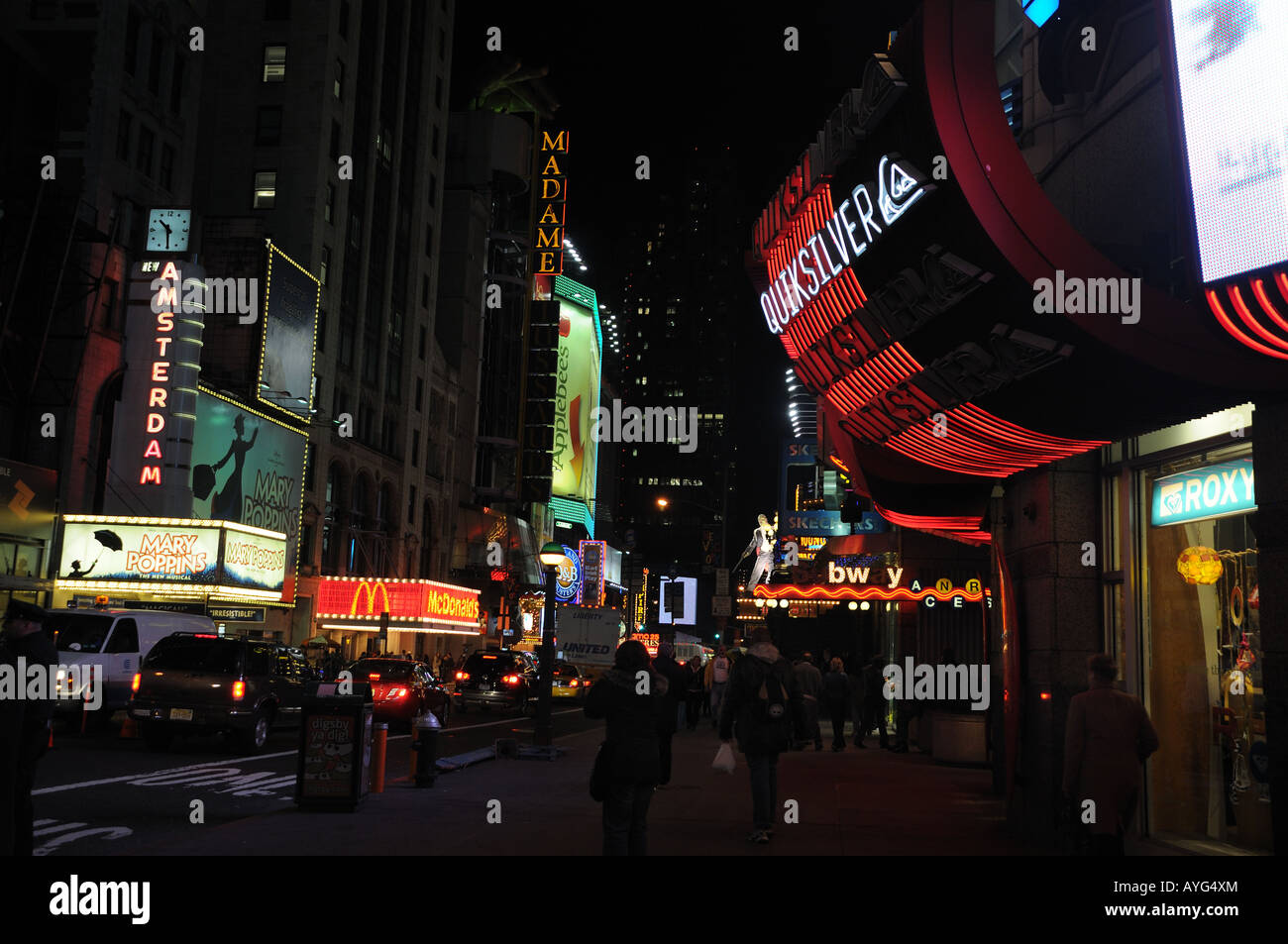 West 42nd Street in Manhattan Stockfoto